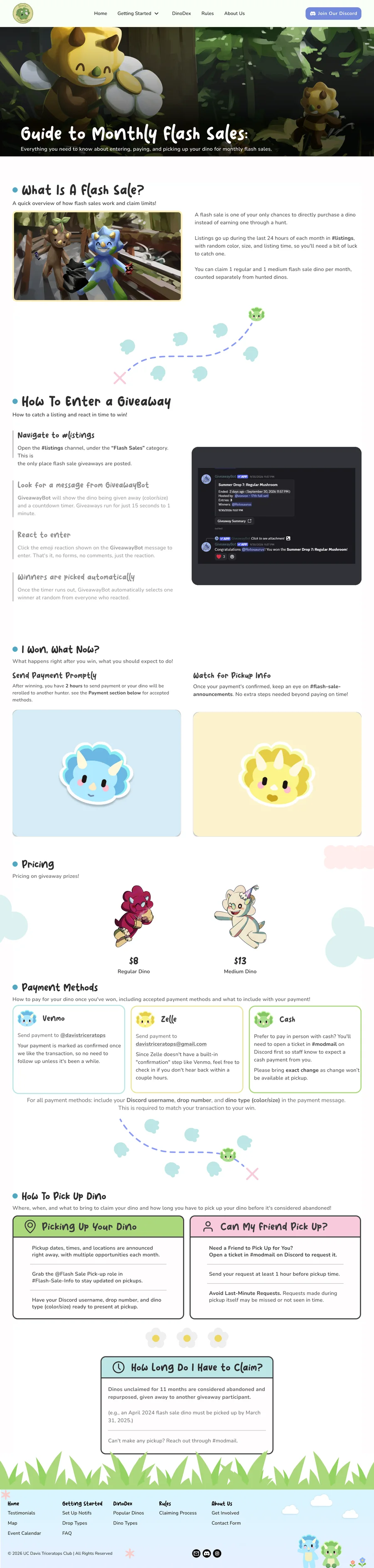 Final Guide to Monthly Flash Sales page